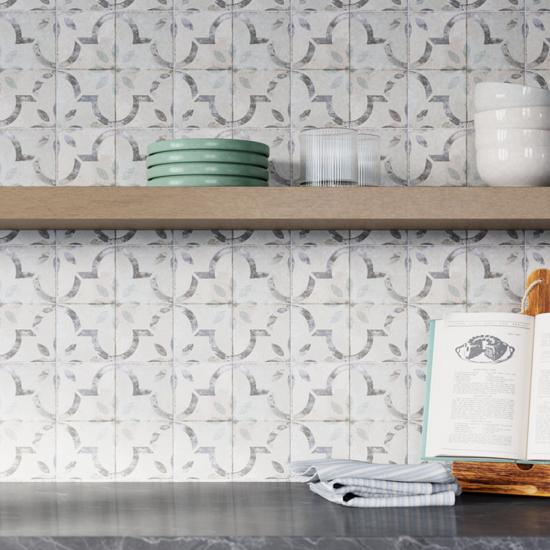 8'' W x 8'' L Vinyl Peel and Stick Mosaic Tile