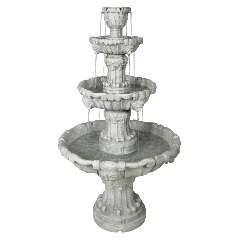 Medici Lion Four-Tier Floor Fountain