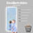Taz Frameless Lighted Full Length Mirror,Wall Mounted Mirror with Light for Bedroom,explosion-proof glass