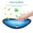 Tempered Glass Vessel Bathroom Sink With Pop-Up Drain, Blue Boat Shape Above Counter Basin | Gift Idea