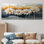«Golden Harmony Of Mums Floer II» - art mural Harmony - toile d'art traditionnelle