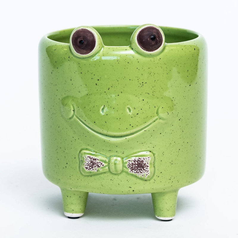 Maximillian Ceramic Pot Planter, 5.5" H x 4.7" W x 4.7" D