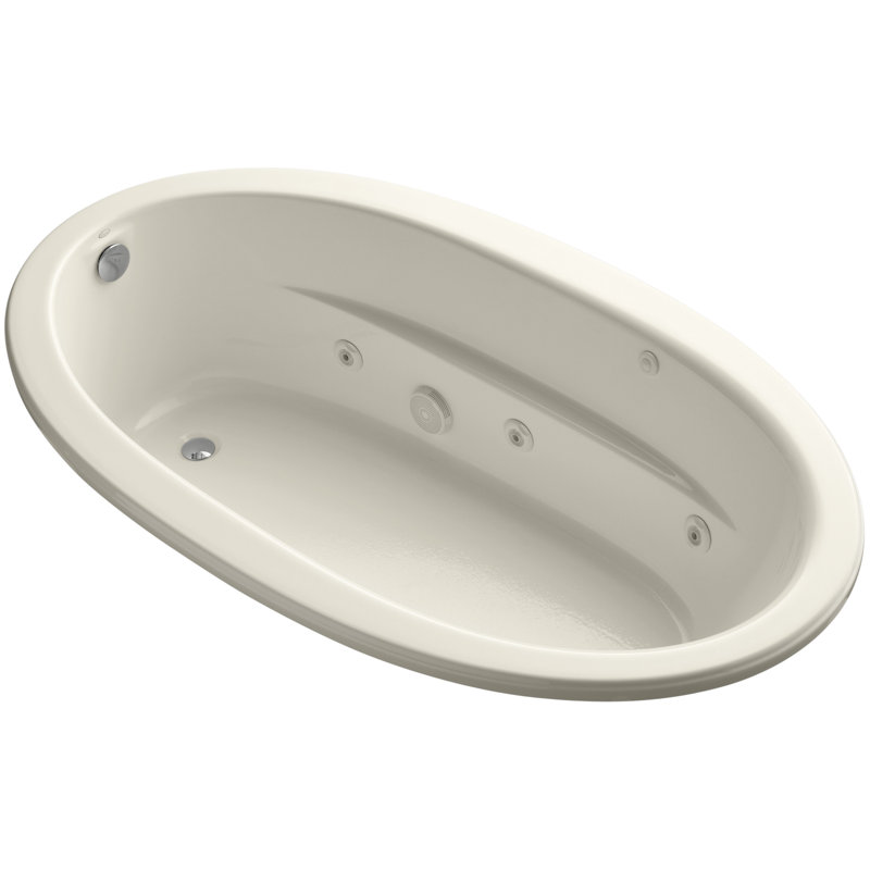 Sunward 72" x 42" Whirpool Bathtub, Almond