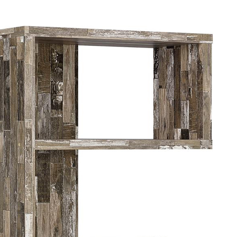 Bibliothèque géométrique Glascock, Cabane en bois récupéré