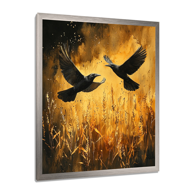 Langevin - animaux, impressions sur toile, H 20 po x l 12 po, Reproduction encadrée sans passe-partout, Argent argent