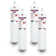 Ice140-S Water Filters, Compatible with HF90-S-SR Water Filters (made by AFC) - 4 Filters
