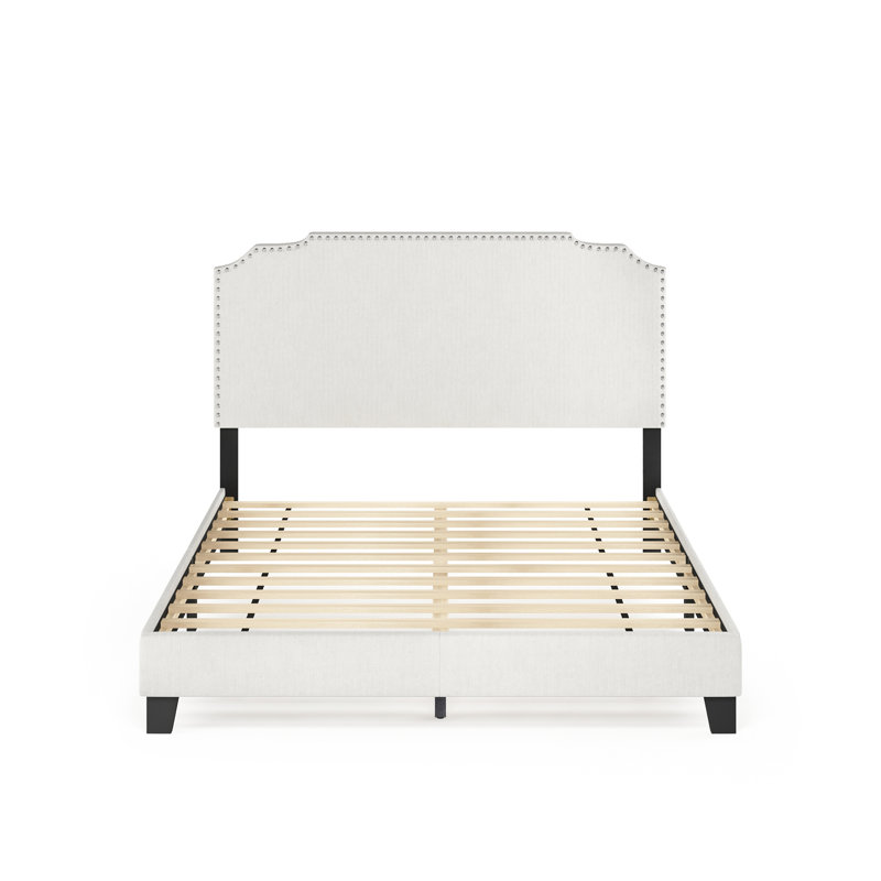 Maron Upholstered Platform Bed, Queen
