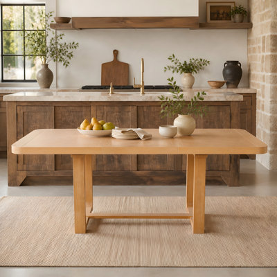 Extendable Dining Table with Removable Leaf and sturdy Legs