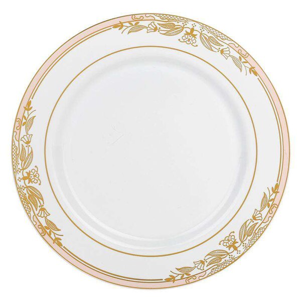 50 Piece 25 Guests Set Clear Plastic Disposable Dinner Plate Sets, 9  Dinner & 6.25 Dessert Plates