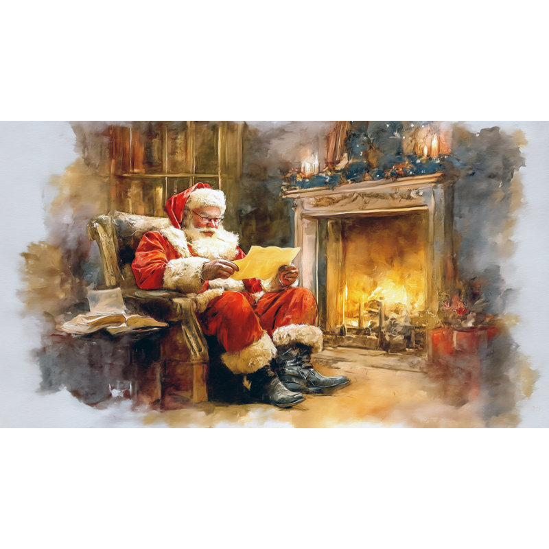 Art mural sur toile Santa, 24 po x 42 po