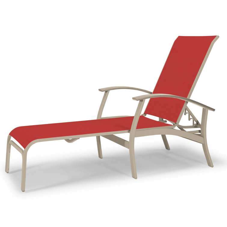 Askar Outdoor Rust-Resistant Metal Chaise Lounge