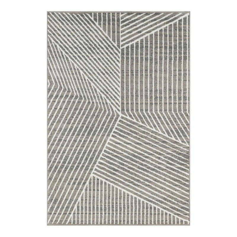 Latitude Run® Orkla Nikolis Rug Gray, Rectangle 6'1" x 9'