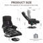 Fauteuil inclinable avec repose-pieds, méridienne moderne pivotante à 360 ° avec repose-pieds, tissu chenille, massage par vibration à 5 points, siège chauffant et dossier réglable à 140 ° pour la maison ou le bureau