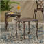 Ensemble de table d'appoint charmant pour l'extérieur