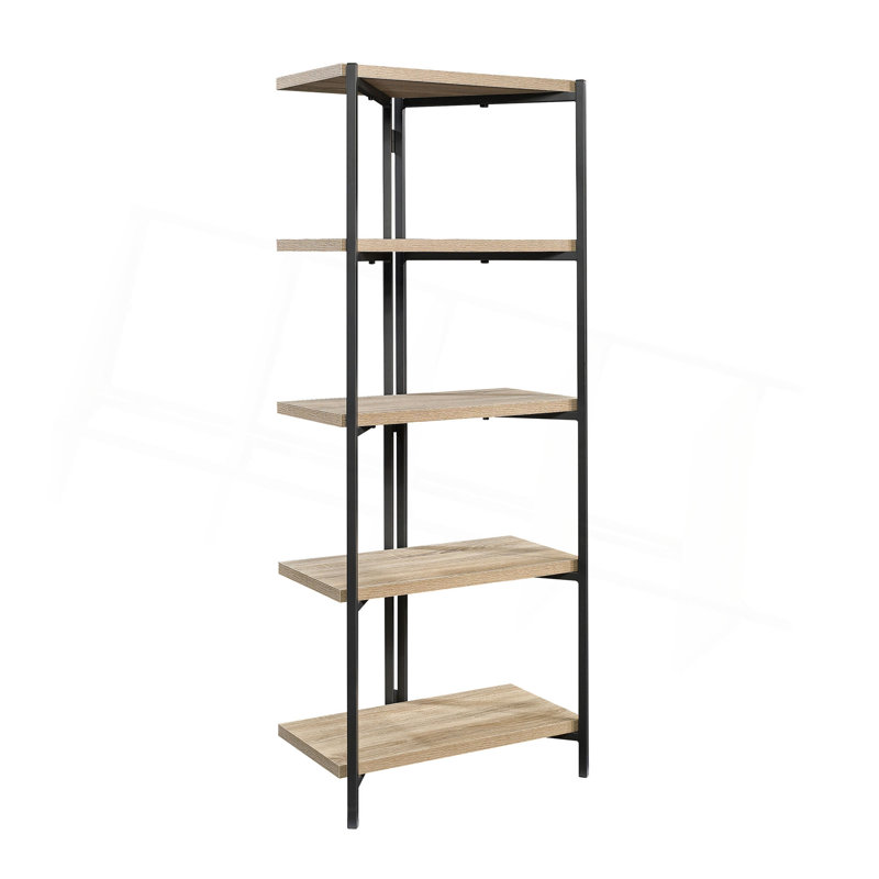 Bookcase with Thick Shelves, Brown finish