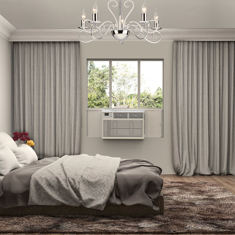 Quiet And Efficient Window Air Conditioner With Timer & 6 Modes For Home/office/dorm, Fast Cooling, Remote Control, Doe/Ul/Csa