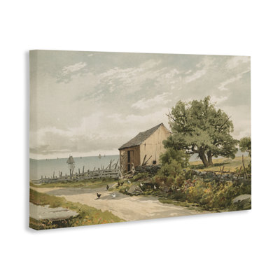 Road To The Shore Canvas, design by Public Domain