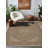 Zyana Collection Digital Print Cotton-Polyester Brown Moroccan Rug-751092410
