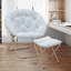 Fauteuil d'appoint pliant avec repose-pieds Marquice-771828322
