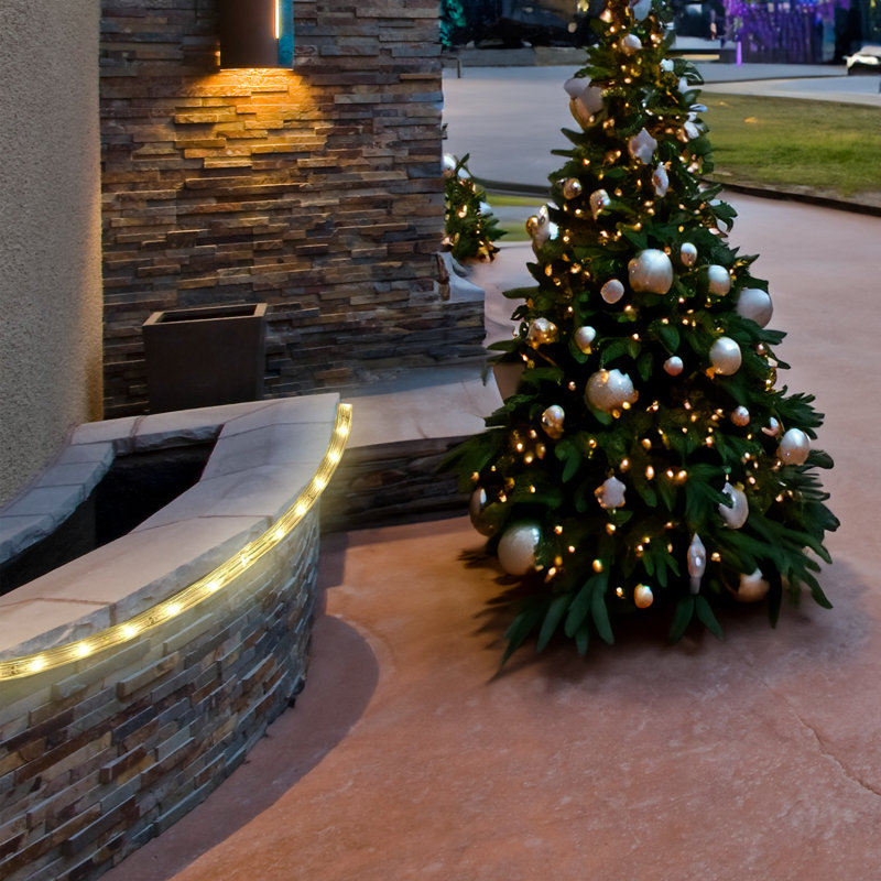 Lumières extérieures de Noël sur corde, 3456 po, Blanc chaud