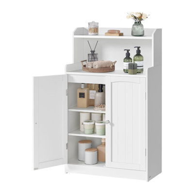 Bathroom Storage Cabinet, Bathroom Floor Cabinet with 2 Doors