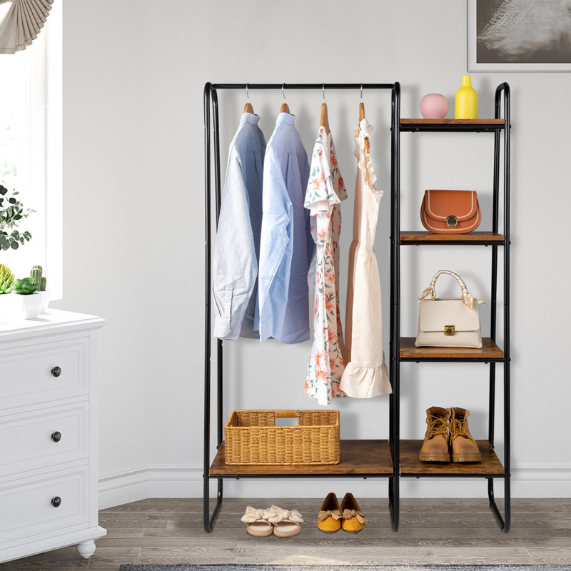 Rebrilliant Maikki 39.3701'' Clothes Rack & Reviews | Wayfair