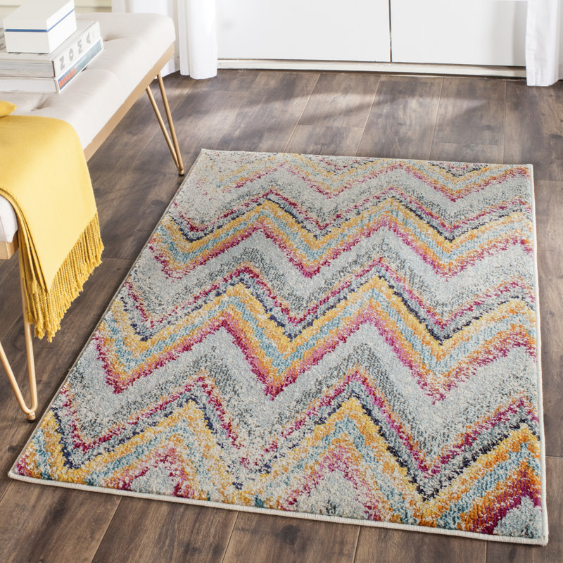 Monaco Performance Chevron Rug, Rectangle 6'7" x 9'2"