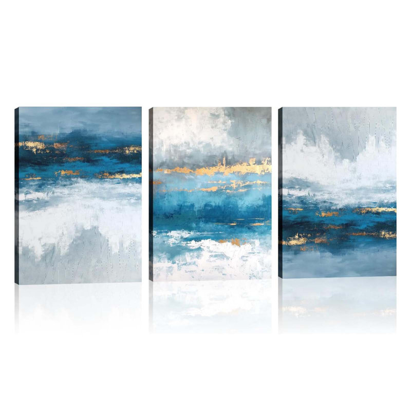 3 Piece Wrapped Canvas Print, 40 cm H x 30 cm W