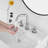 Widespread 2-handle Bathroom Faucet with Drain Assembly-82540530