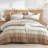 Andency Comforter Set, Lightweight Colorblock Stripes Bedding Comforter Set, Fluffy Down Alternative Bed Set, Mineral Blue, California King-124498869-124764780