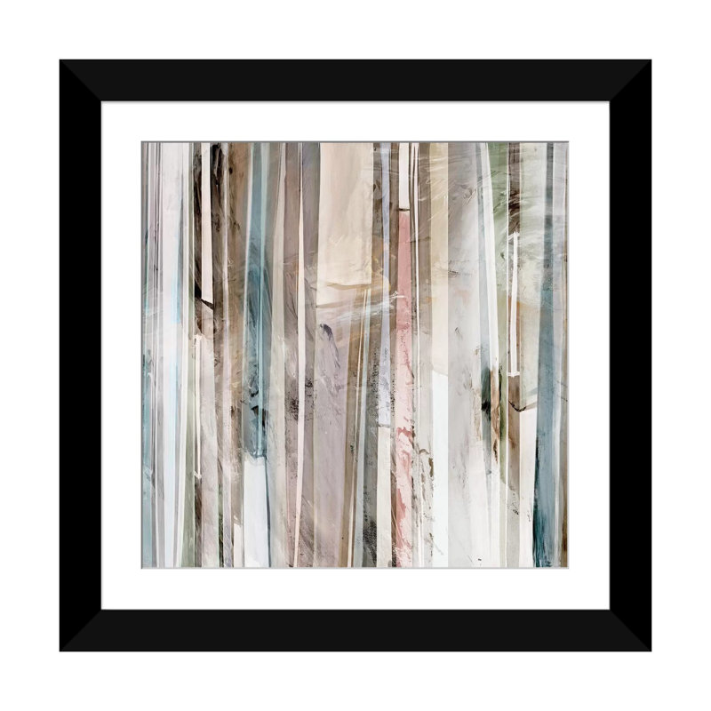 « discrète ii », reproduction sur toile, Papier d'art encadré noir, H 24 po x l 24 po x P 1 po