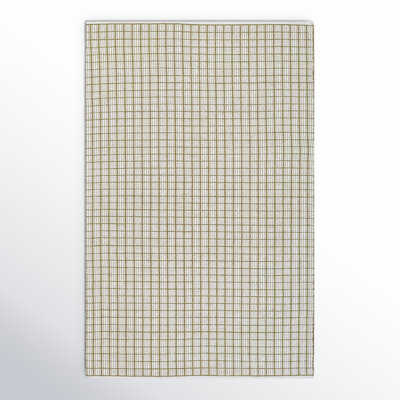 Malmo Handmade Recycled P.E.T White/Green Indoor/Outdoor Rug