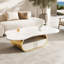 Table basse moderne avec plateau en pierre frittée Modern Butterfly