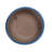 Handmade Ceramic Planter Set Of 2, 6" & 8" Diameter, Deep Blue With Leaf Pattern, For Succulents & Herbs Indoor/Outdoor Shelf & Table Use, Breathable Clay With Saucers-208360642