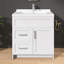 Armoire de salle de bain autoportante sans base de meuble-lavabo blanche l 30 po x P 21,5 po x H 33,5 po-118136076