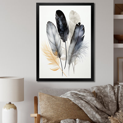 " Asian Art Feathers Sumi III "