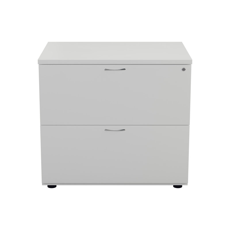 KIS 80cm Wide 2 -Drawer File Cabinet, White
