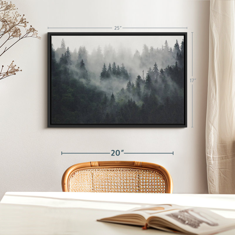 " Misty Forest Mountain ", 25" H x 17" W