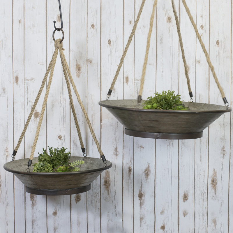 Grisby Handmade Metal Hanging Planter