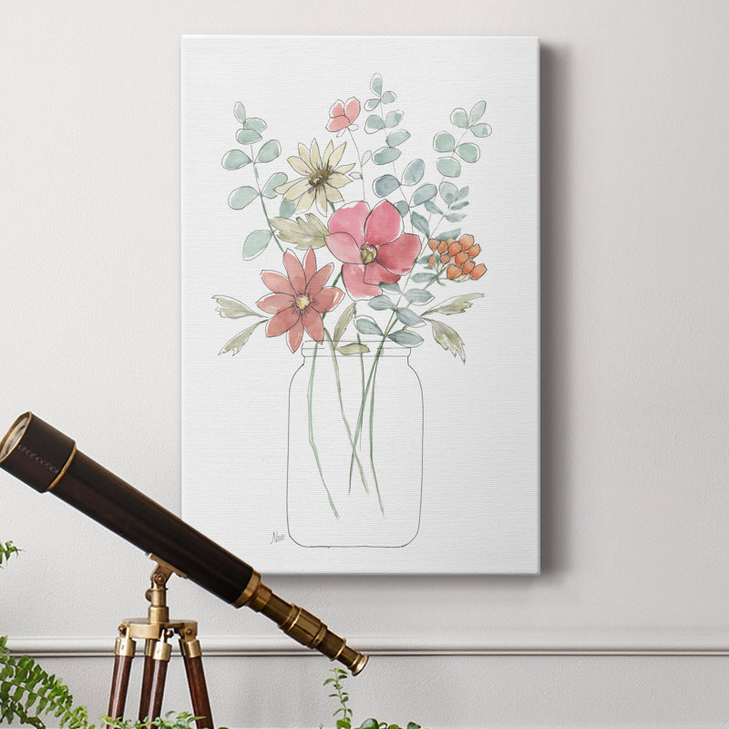 Whimsical Wildflowers II - reproduction d'art, H 12 po x l 8 po x P 1 po
