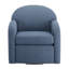 Fauteuil pivotant bleu Edie-1993935772