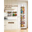 Organisateur à 9 niveaux au-dessus de la porte, support de rangement en panier réglable en métal pour épices, canettes et articles de toilette, installation sans outil pour la cuisine