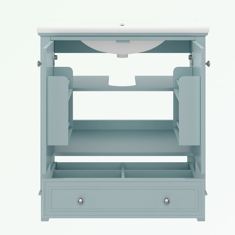 Rangement pour salle de bain Berdyne, Vert