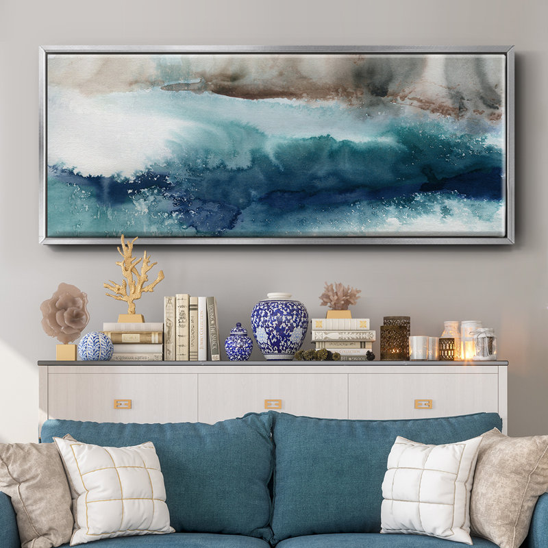 Shifting Seashore- Framed Canvas