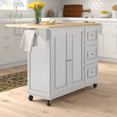 Orton 53.75 " W Kitchen Cart