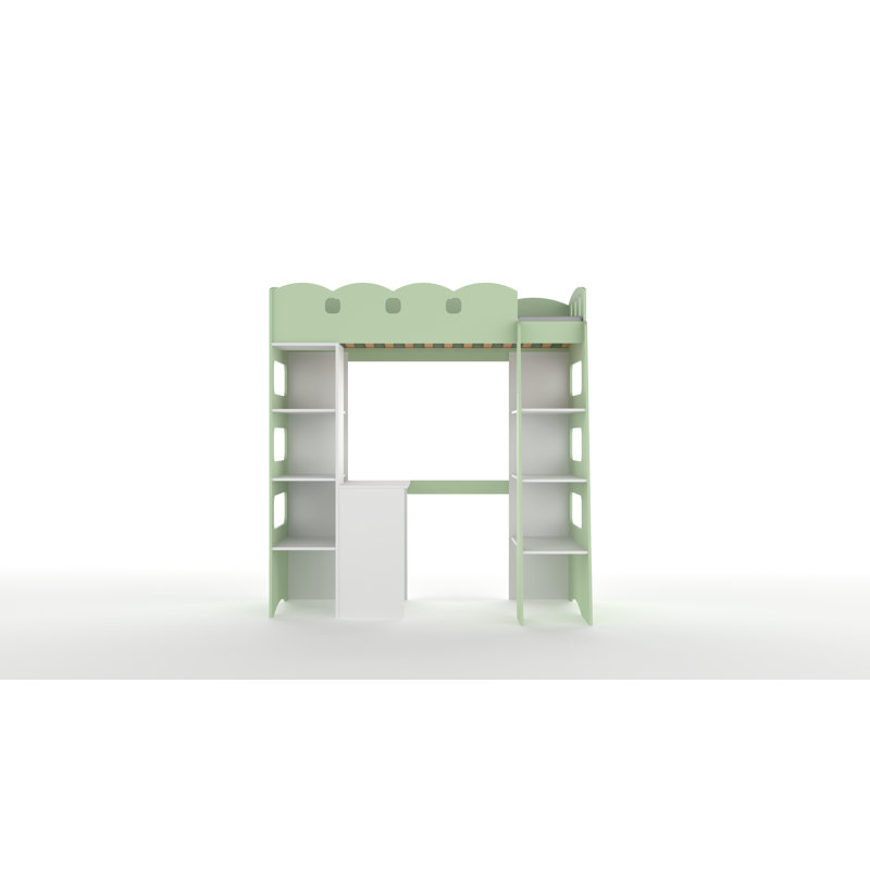 Tonia Kids Loft Bed, Mint