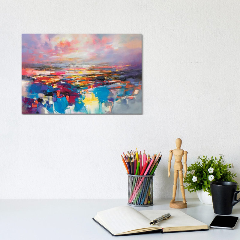 Quantum Gravity by Scott Naismith - Painting on Canvas, Wrapped Canvas, 20.32 cm H x 30.48 cm W