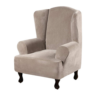 Box Cushion Wingback Slipcover