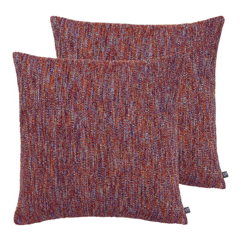 Square Cushion, Feathers, Lava