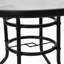 Cecilia Round Metal Outdoor Bistro Table With Umbrella Hole , 32'' in. W 32'' in. D